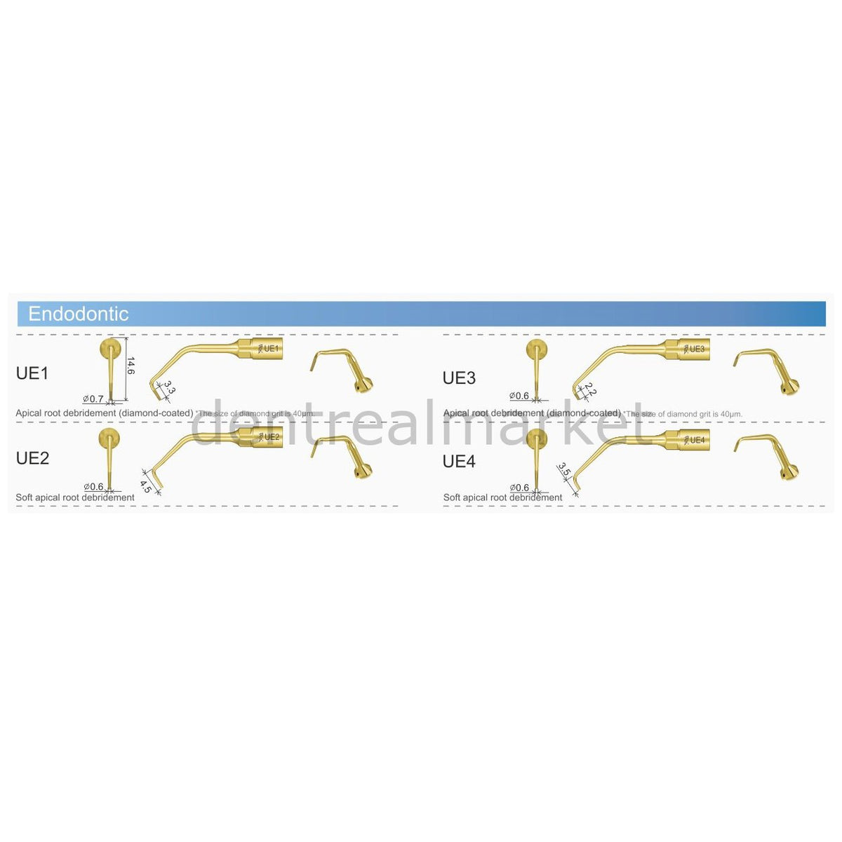 Woodpecker Ultrasurgery Endodontic Tips — Woodpecker / Mectron / EMS