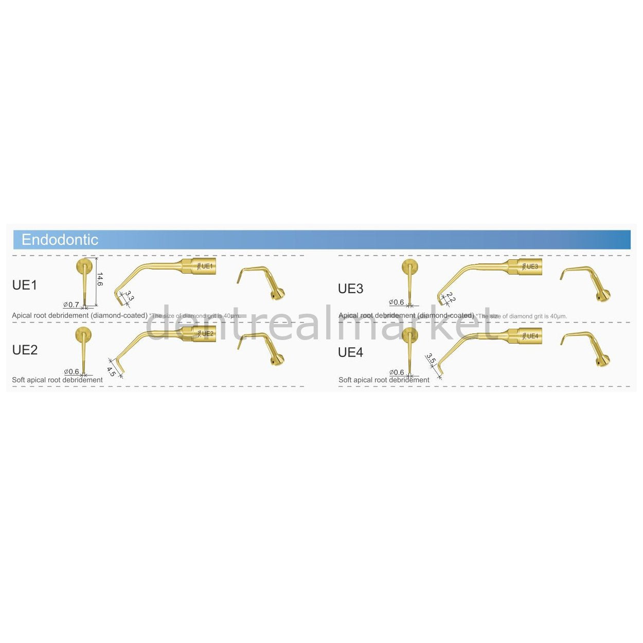 Woodpecker Ultrasurgery Endodontic Tips — Woodpecker / Mectron / EMS