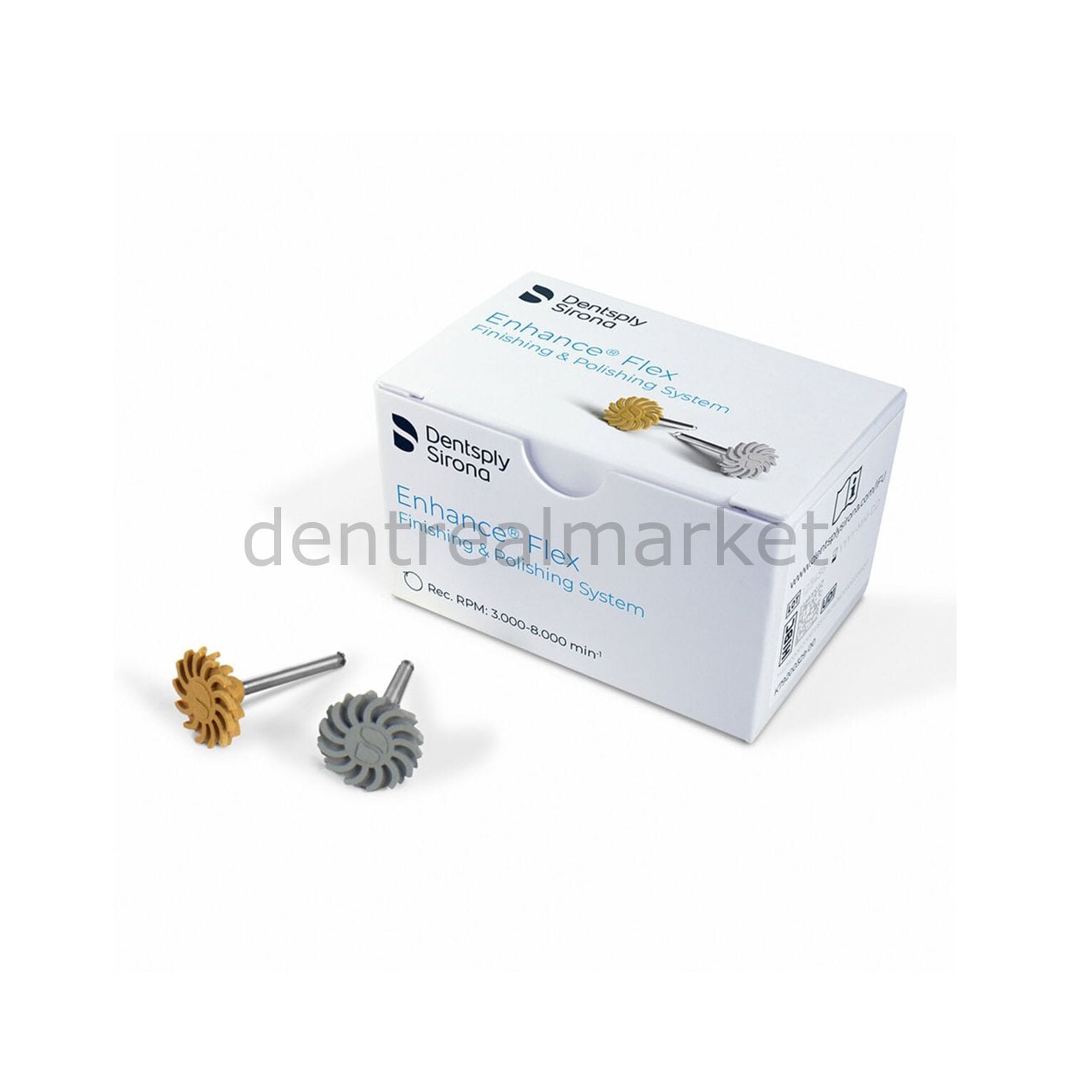 Dentsply Sirona Enhance Twist Flex Composite Finishing & Polishing Rubber Set — Assortment of 6
