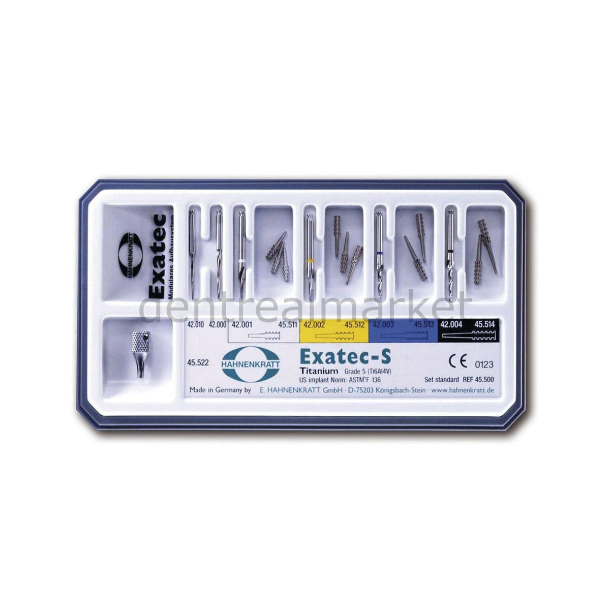 Hahnenkratt Exatec-S Titanium Standard Fiber Post Set Pack of 10