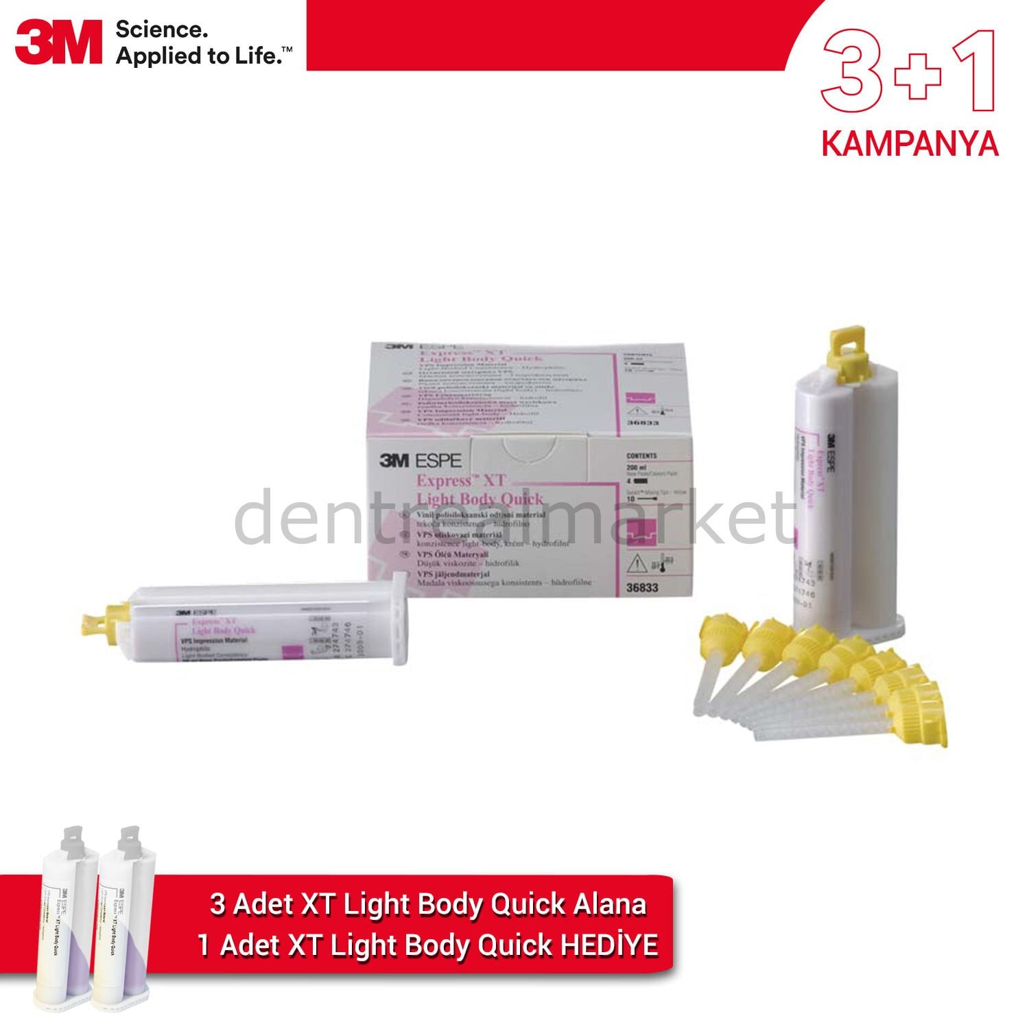 Solventum (3M) Express XT Light Body Quick 2×50 ml Wash – Buy 3 Get 1 Free