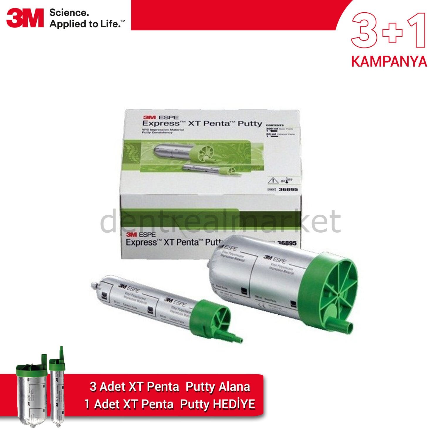 Solventum (3M) Express XT Penta Putty - 3+1 Campaign