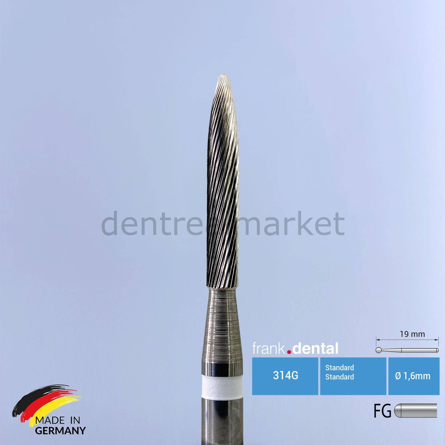 Frank Dental Carbide Adhesive Remover & Debonding Bur — C48L