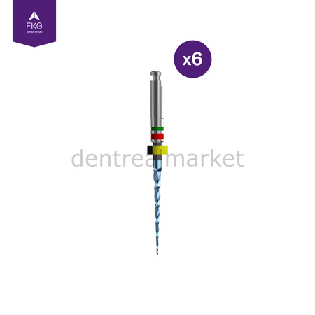 FKG Swiss Endo Race Evo Rotary File 25 mm / .08 Tapered - 6 pcs