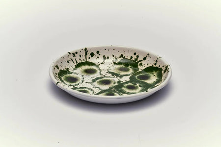 Kapka - Floral Madness Small Plate - Enamel Vintage Look Washable Plate / Kapka