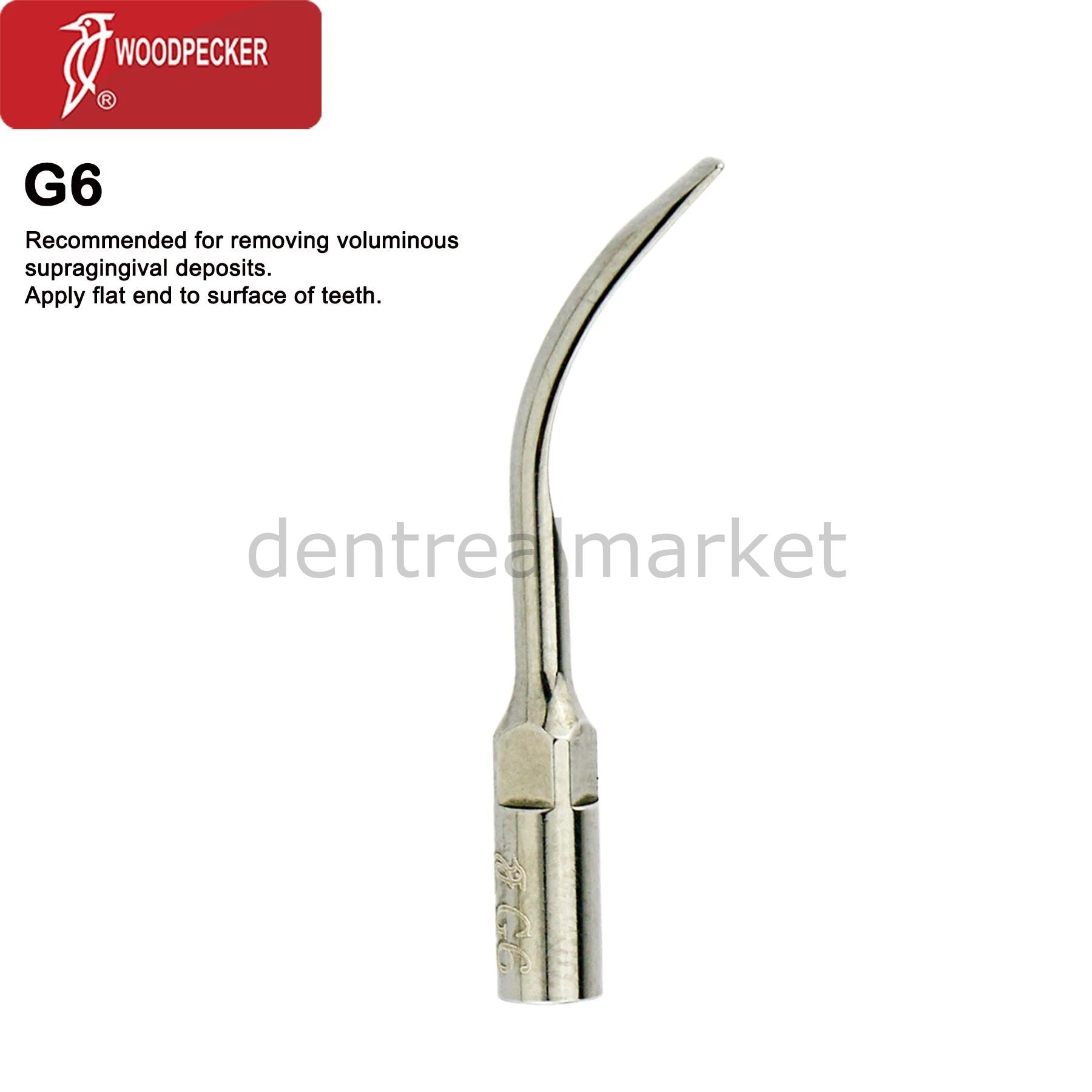 Woodpecker Scaler Scaling Tip G6 – Compatible with EMS, Mectron, Woodpecker, and W&H