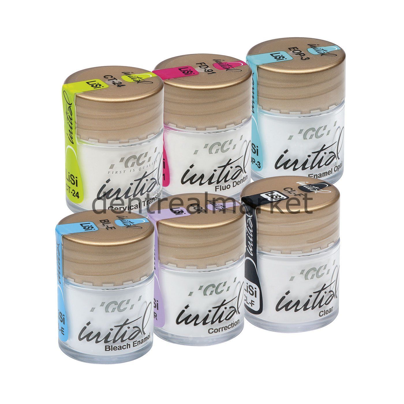 GC Initial LiSi Basic Set – Ceramic Powder for Lithium Disilicate