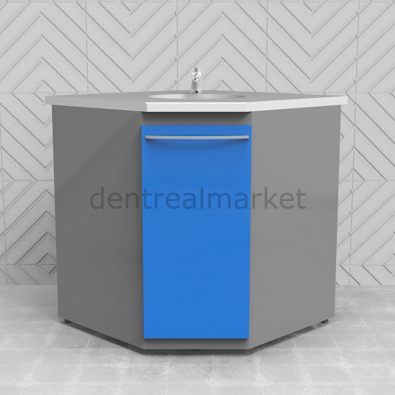 Grup Dental Clinic Cabinet Module GL14 with Sink – Corian Worktop