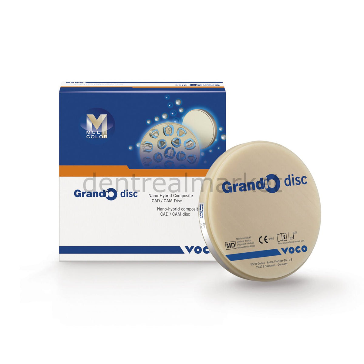 Voco Grandio Disc Block Multicolor Nano-Ceramic Hybrid 98×15 / A1 6216
