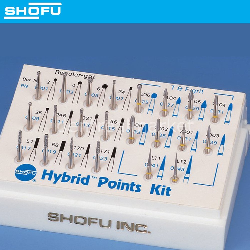 Shofu Hybrid Points Diamond Bur Set