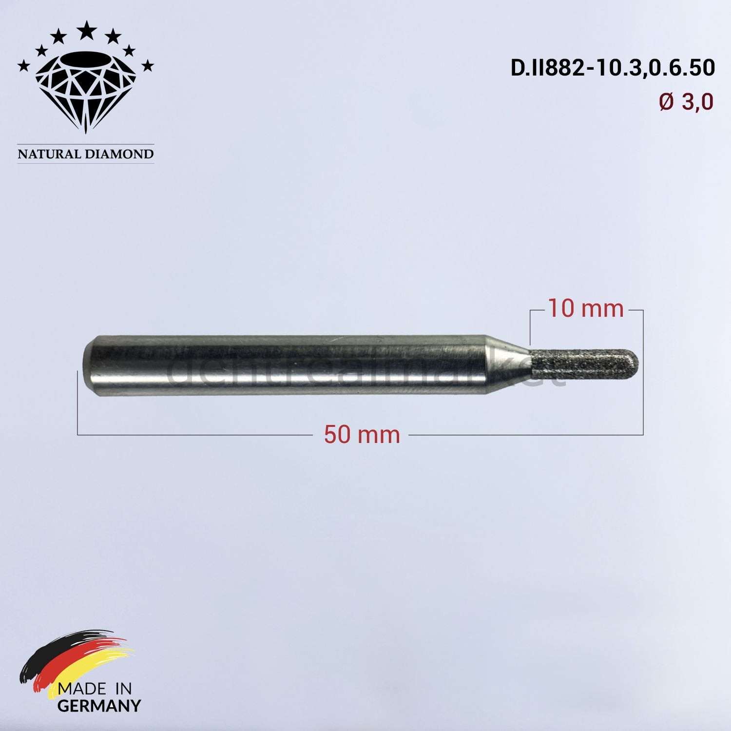 Frank Dental Imes-icore Wieland Diamond CAD/CAM Drill 3.0 mm