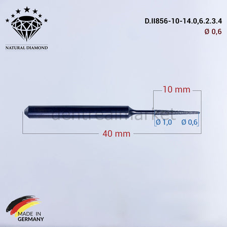 Frank Dental Imes-icore Wieland Diamond CAD/CAM Drill 0.6 mm
