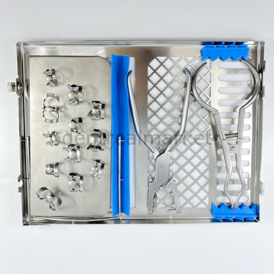 Jensen Rubber Dam Clamp and Instrument Set (Without Cassette)