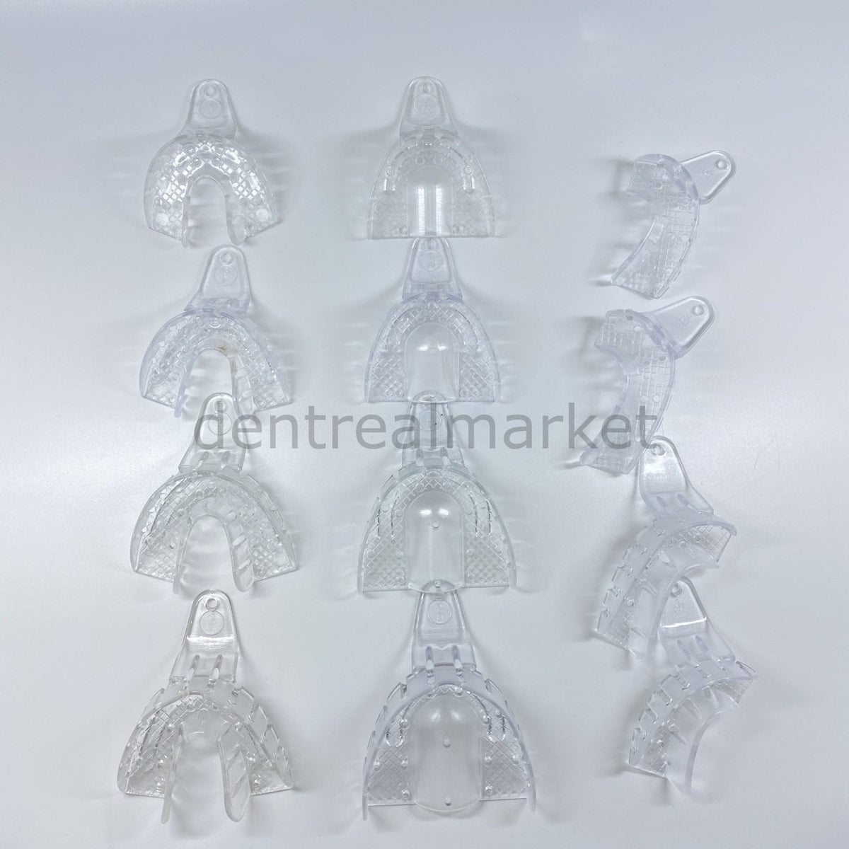 Bms Dental Autoclavable Plastic Impression Tray Set of 12