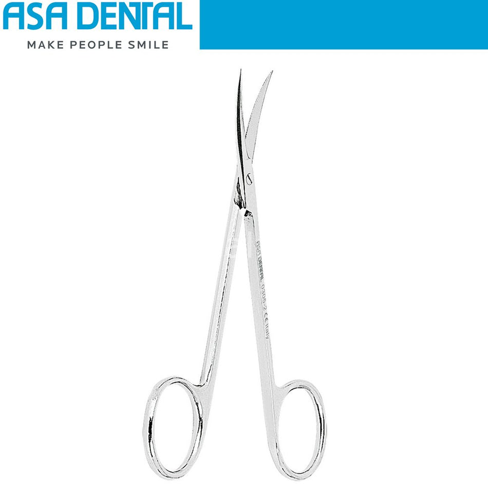 Asa Dental Goldman-Fox Surgical Scissors - Fine Pointed Curved