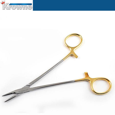 Krowne Crile Wood Hemostatic Needle Holder 15 cm TC