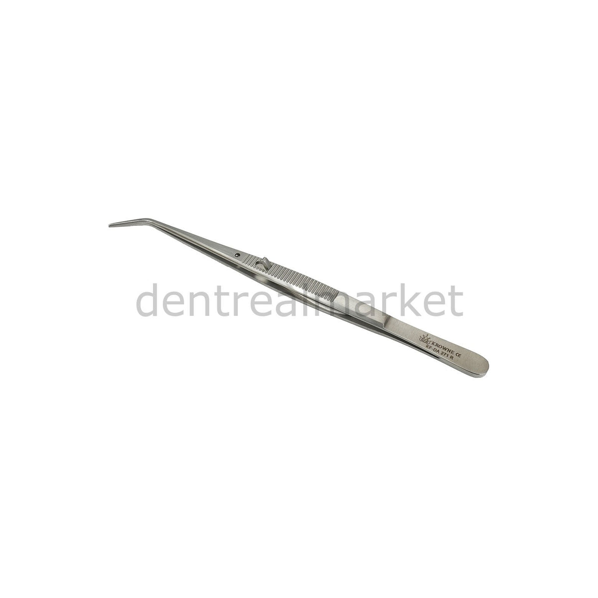 Krowne Locking College Tweezers - Locking Cotton and Material Forceps