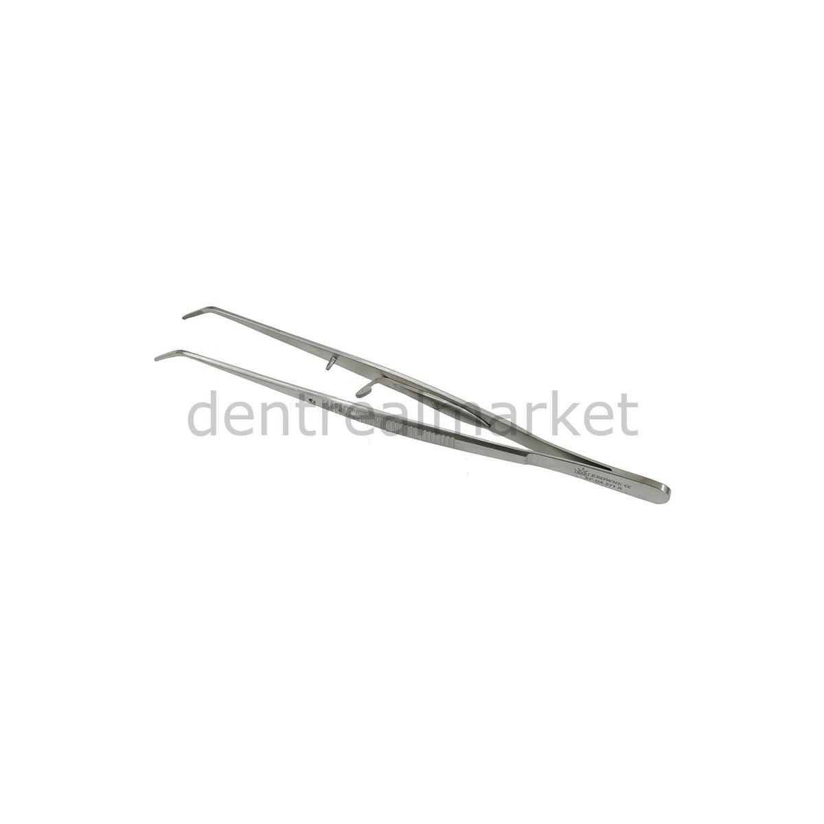 Krowne Locking College Tweezers - Locking Cotton and Material Forceps