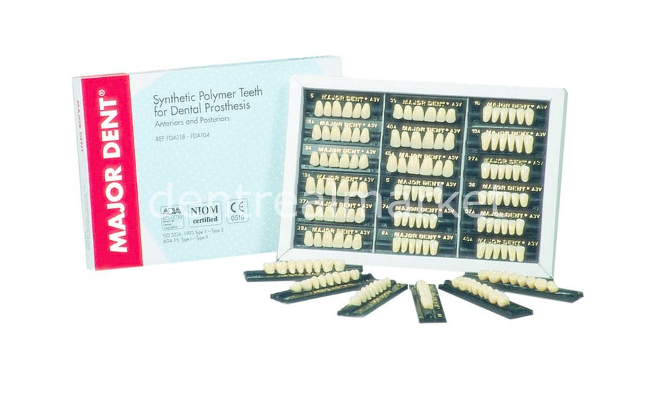 Major Dent New Acrylic Teeth 28-Piece Set