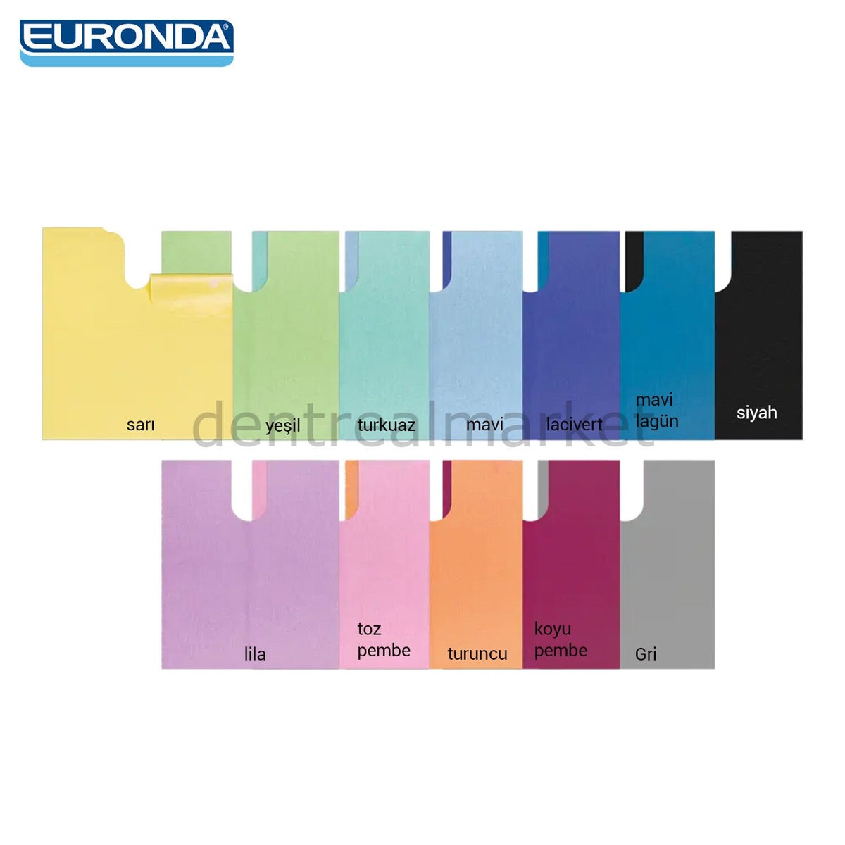 Euronda Monoart Bib Up Patient Bib - Pack of 150 Pre-Cut Adhesive