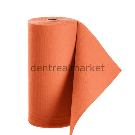 Ceda European Roll Dental Patient Bib — Orange