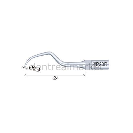 Woodpecker Periodontic Scaler Tip P20R — EMS, Mectron, Woodpecker, W&H Compatible