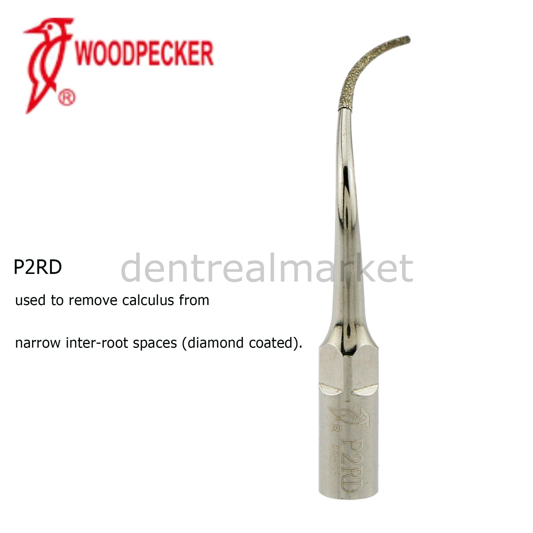 Woodpecker Periodontic Scaler Tip P2RD — EMS, Mectron, Woodpecker, W&H Compatible