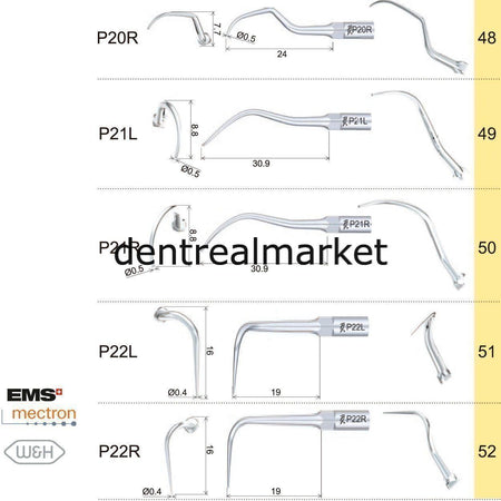Woodpecker P2R Periodontic Scaler Tip – EMS, Mectron, Woodpecker, W&H Compatible