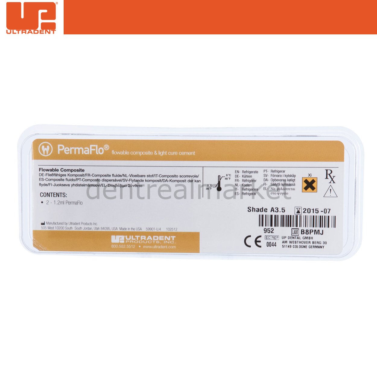 Ultradent PermaFlo Flow Dentin Opaquer Flowable Composite Refill