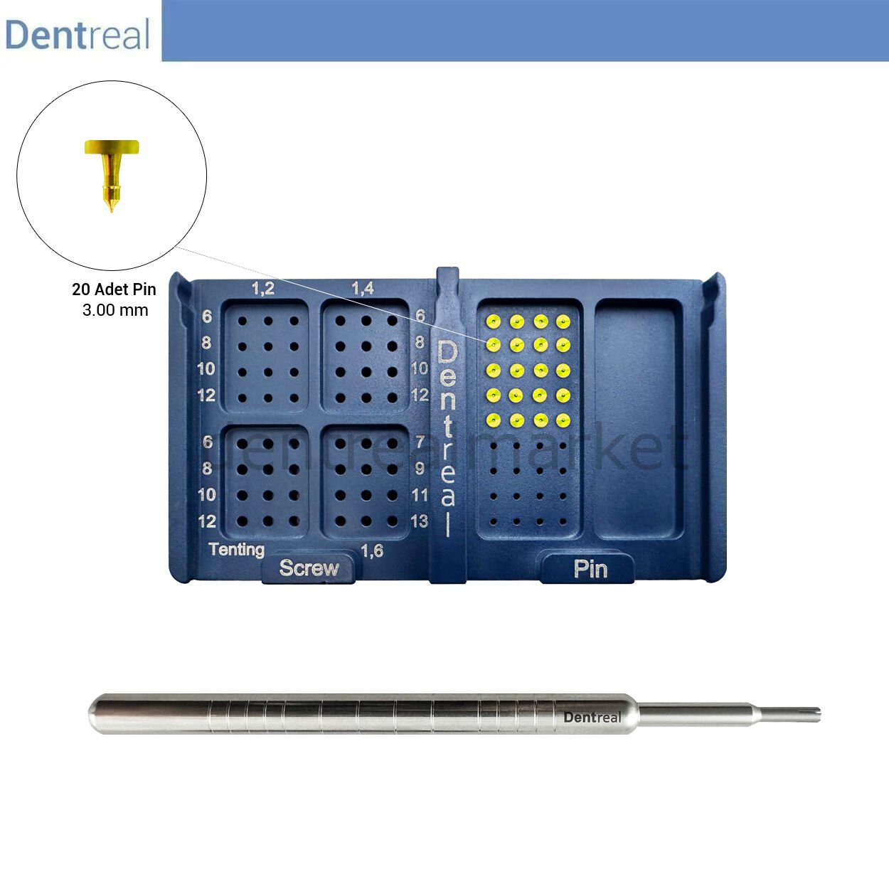 Omnitech OmniFIX Membrane Fixation Pin Set 3 mm - 20 Pins