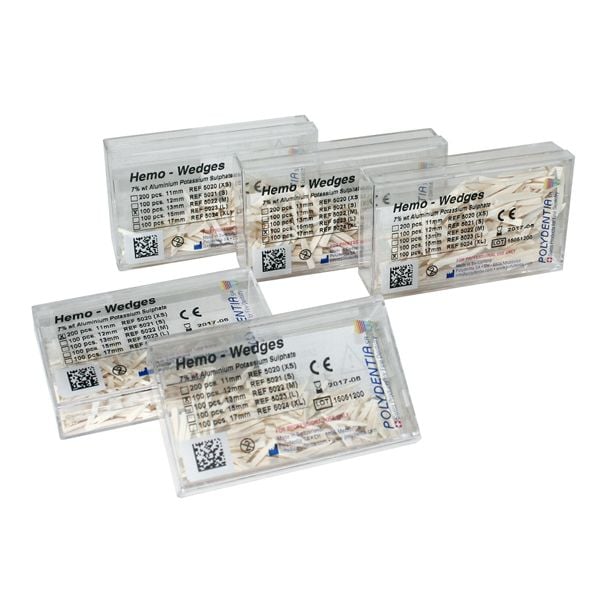Polydentia Hemostatic Wedge Assortment 400 pcs