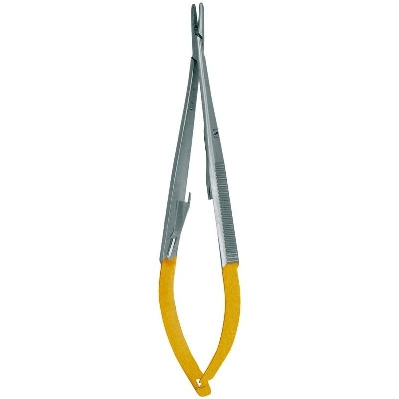 Asa Dental Castroviejo Needle Holder Curved Tip TC 14 cm