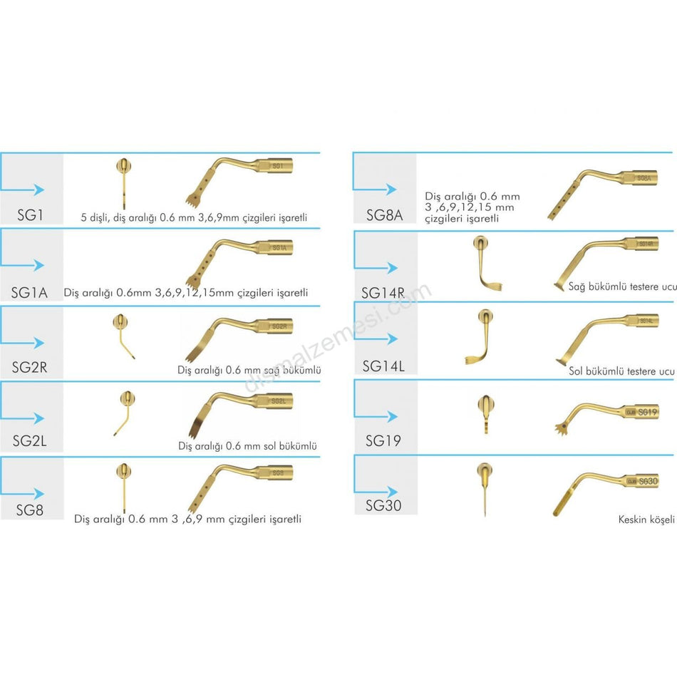 NSK Piezo Surgical Tips Bone Surgery