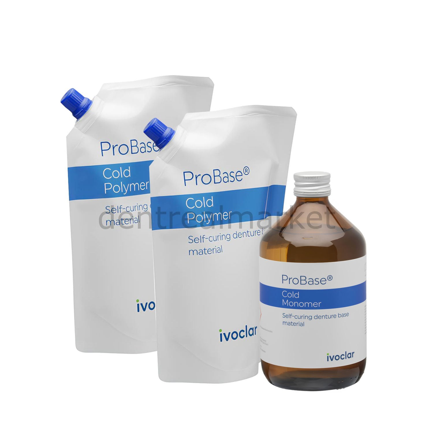 Ivoclar Vivadent ProBase Cold Self-Curing Denture Base Kit (1 kg + 500 ml) – Pink