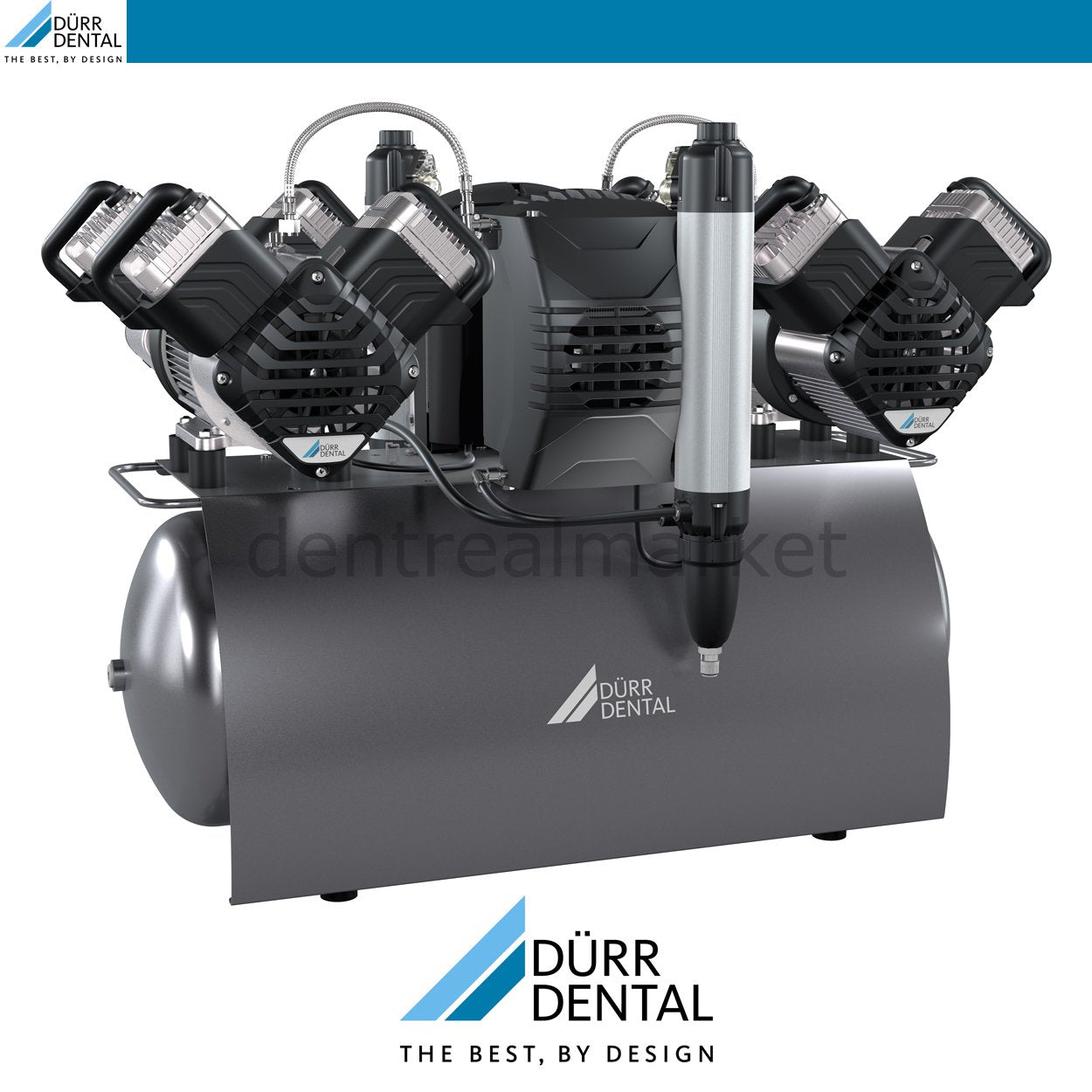 Dürr Dental Quattro Tandem Dental Compressor with Dryer (10–16 Units)