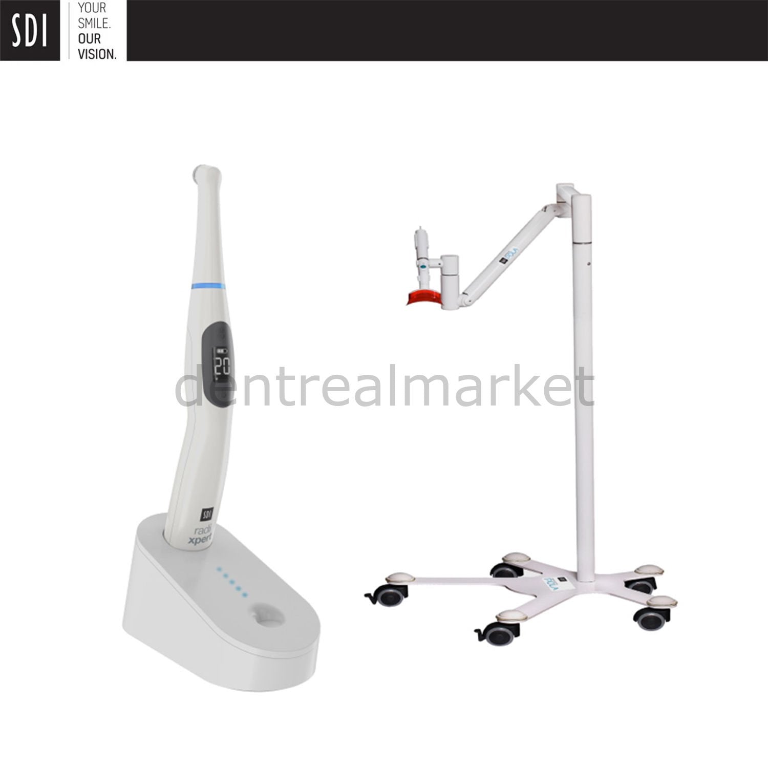 Sdi Dental RADII Xpert LED Curing Light Whitening Device & Stand