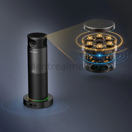 Rocware RC360 4K BYOM 360° Panoramic Video Conferencing Camera
