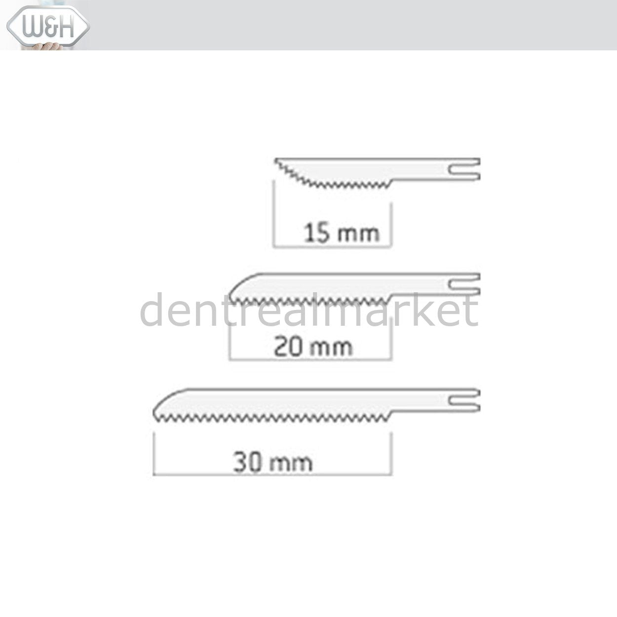 W&H Dental Surgical Saw Blade for S-8 R Reciprocating Handpiece 1 pcs