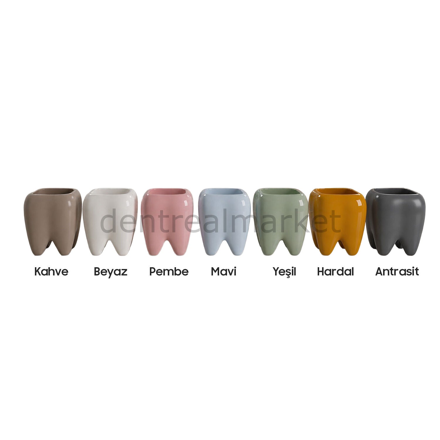New Dent Tooth-Shaped Planter and Waste Bin