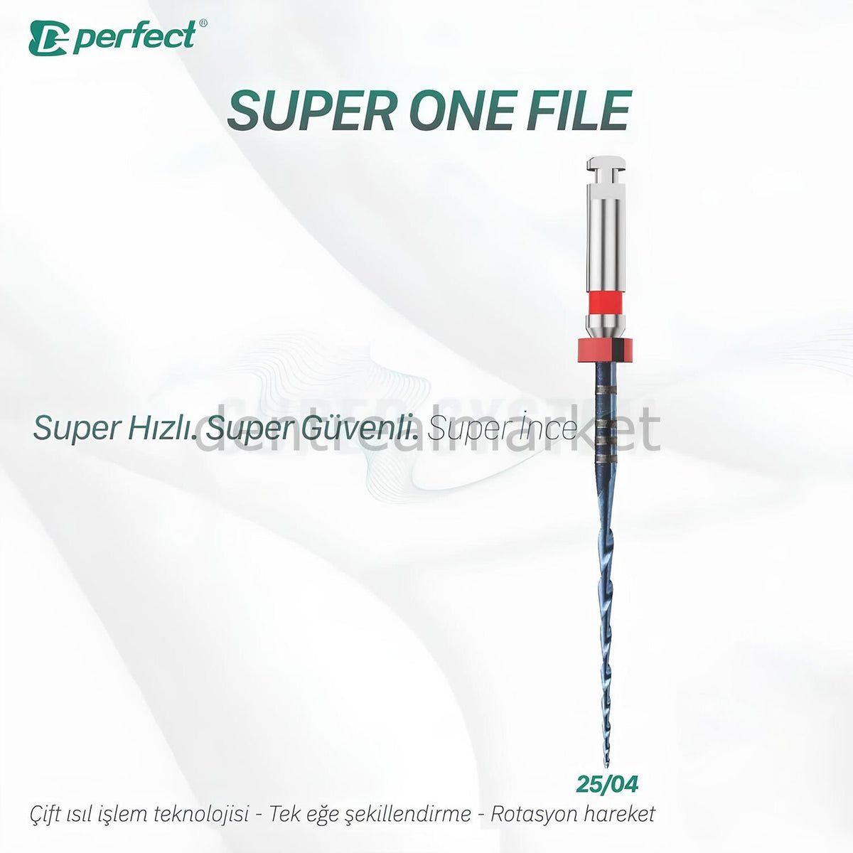 Perfect Super System Super One File 3-Piece Blister File 25/04