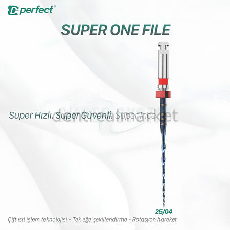 Perfect Super System Super One File 3-Piece Blister File 25/04