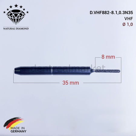 Frank Dental vhf Diamond CAD/CAM Drill 1.0 mm