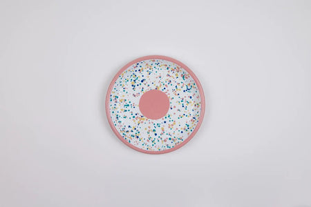 Kapka - Wonder Wheel Dessert Plate - Enamel Vintage Look Washable Dessert Plate / Kapka