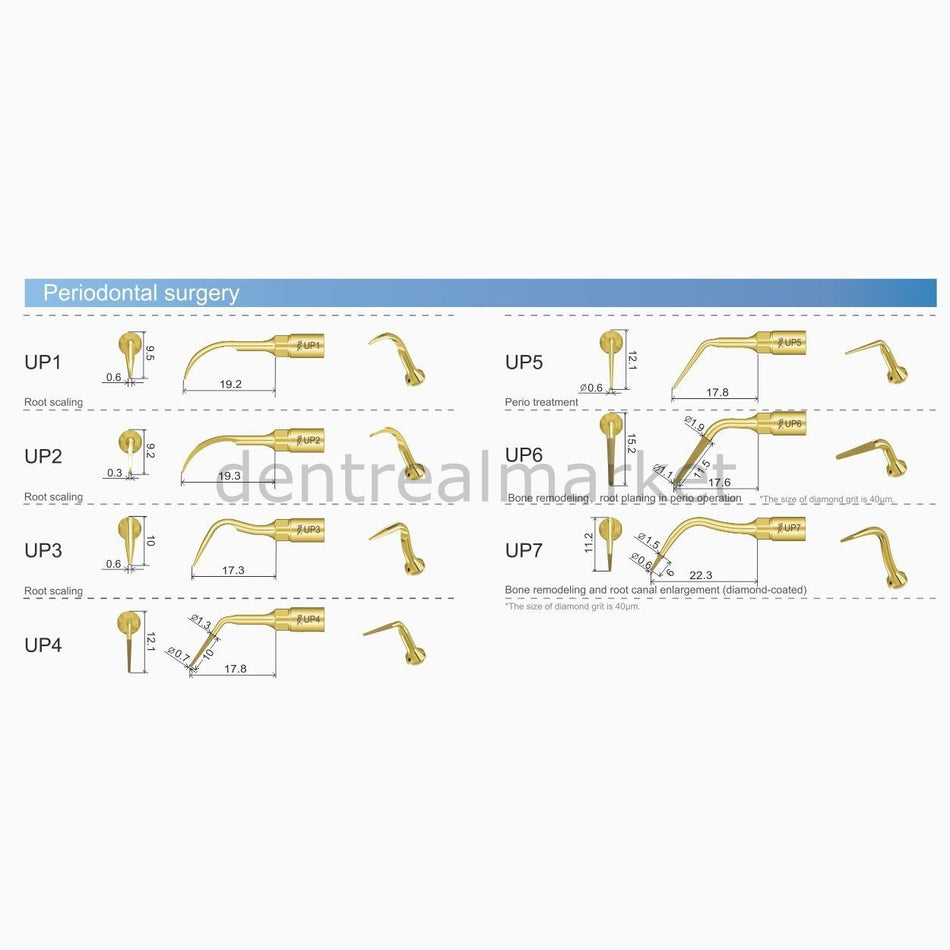 Woodpecker - Woodpecker ,Mectron ,Ems Ultrasurgery Tips - For Periodontal Surgery
