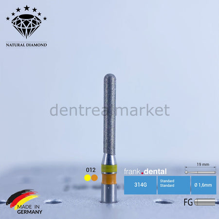 Frank Dental Zirconia Preparation Bur Z881 — Turbine (FG)