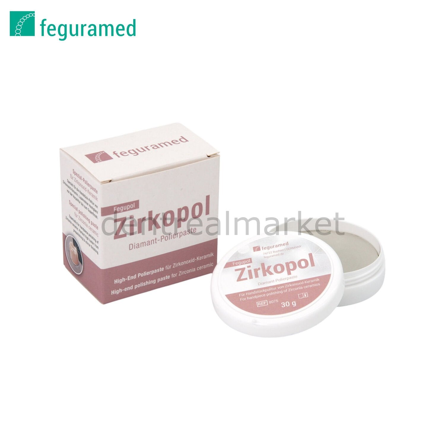 Feguramed Fegupol Zirkopol Diamond Polishing Paste for Ceramics 30 g